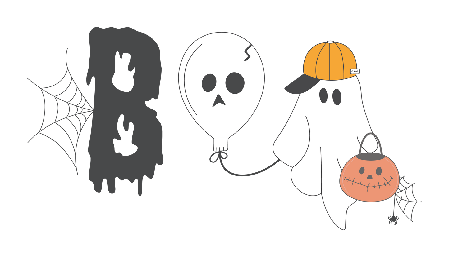 22cm Halloween Themed DTF Transfers