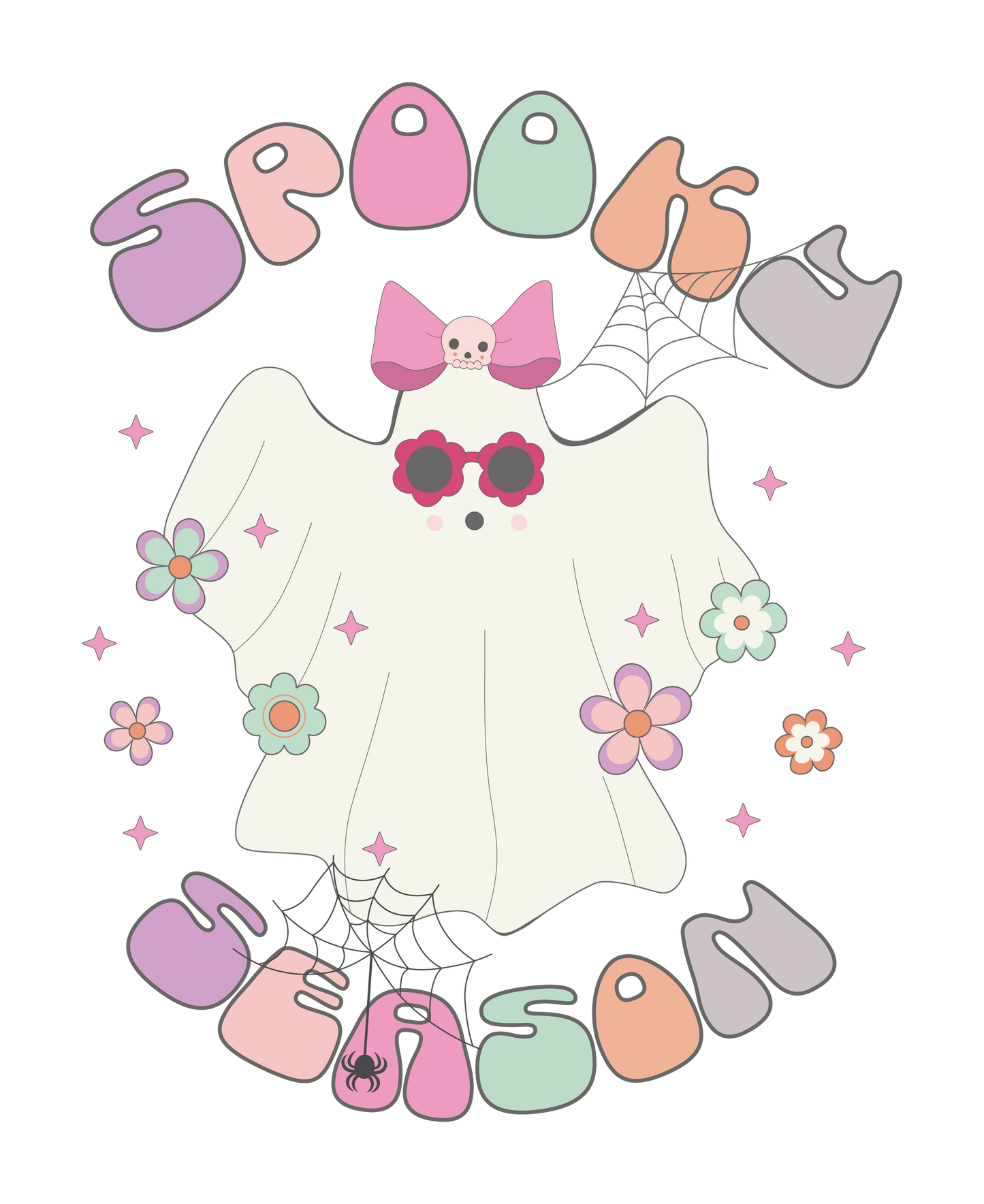 15cm Halloween Themed DTF Transfers