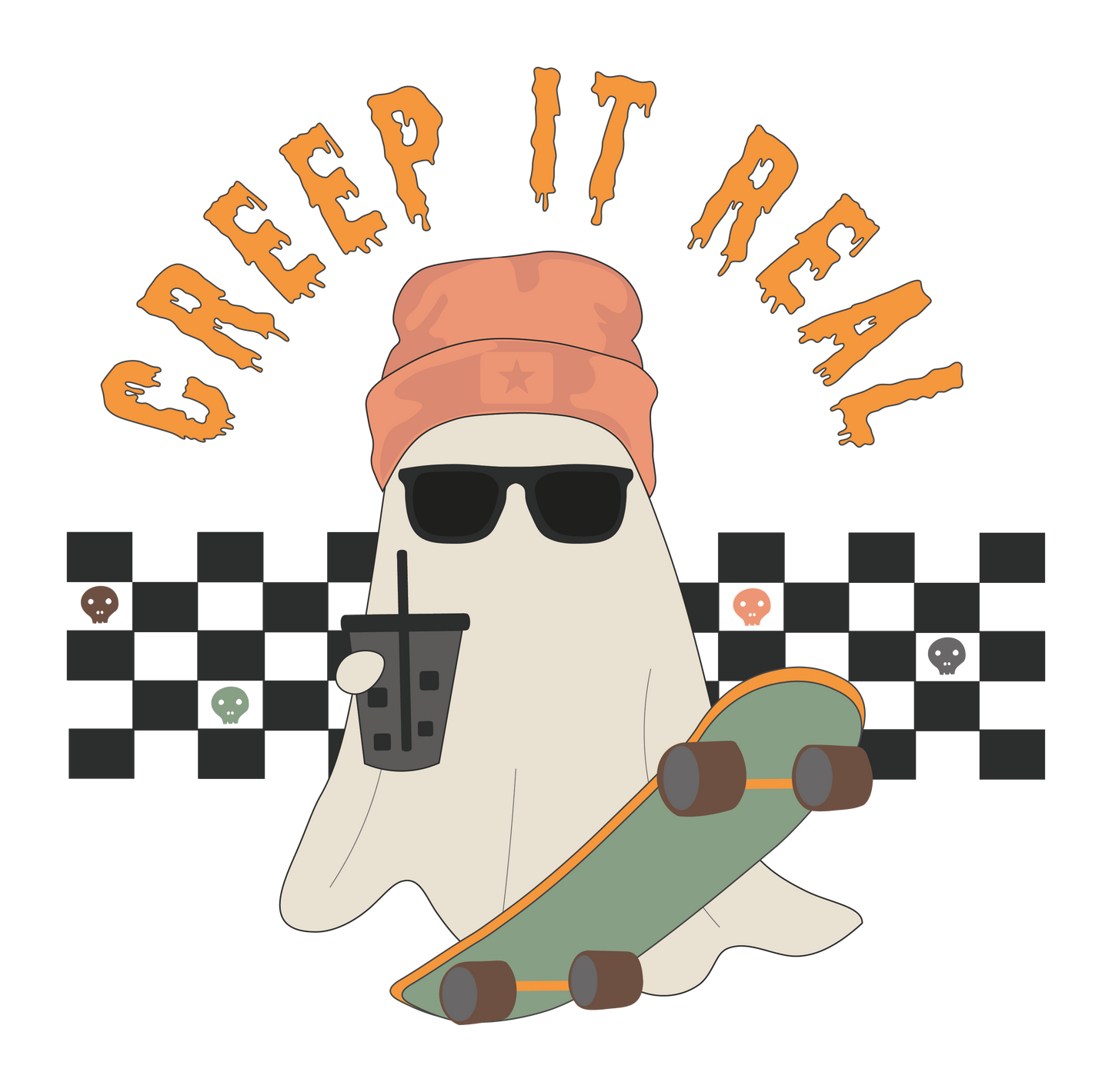 22cm Halloween Themed DTF Transfers