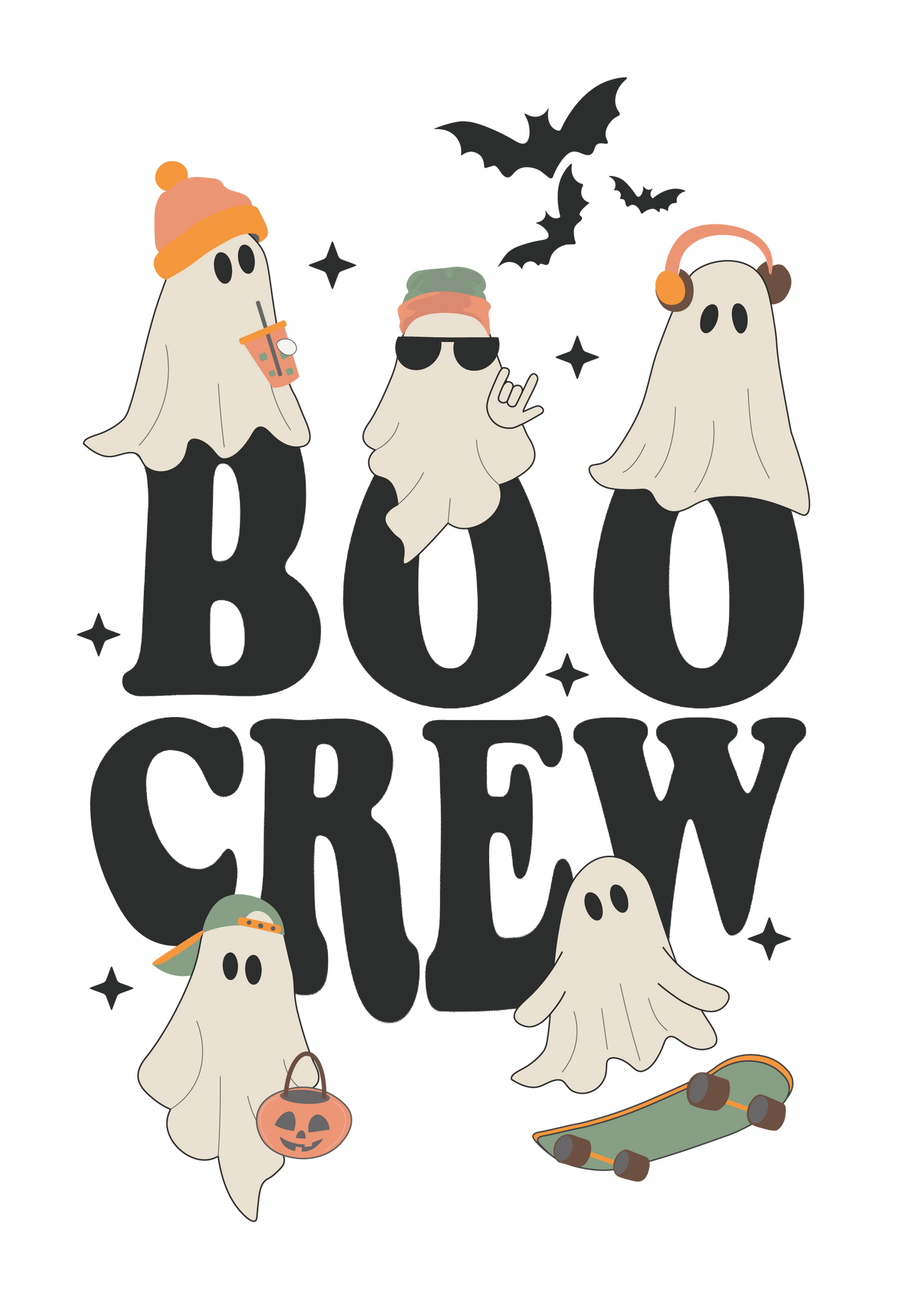 15cm Halloween Themed DTF Transfers