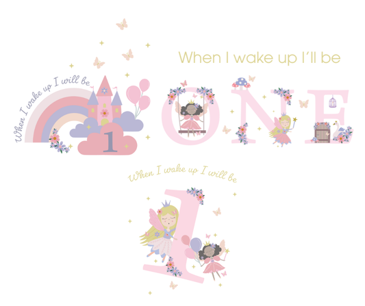 Fairy Princess Themed DTF Transfers